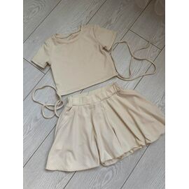 Костюм дитячий на дівчинку A67 beige р.128-152 "Ariamo" недорого оптом від прямого постачальника