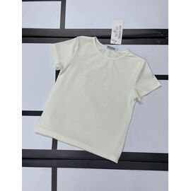 футболка дитяча на дівчинку K71 milk р.128-152 "Kosmy" недорого оптом від прямого постачальника