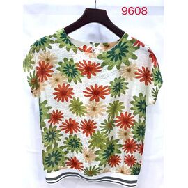 футболка жіноча 9608 green р.52-62 "LIDA" недорого оптом від прямого постачальника