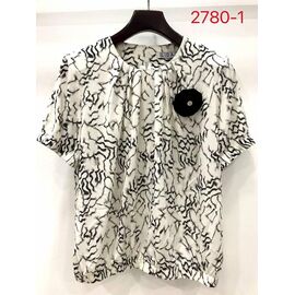 футболка жіноча 2480-1 white р.52-62 "LIDA" недорого оптом від прямого постачальника