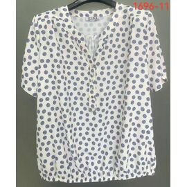 Сорочка жіноча літня 1696-11 white р.52-62 "LIDA" недорого оптом від прямого постачальника