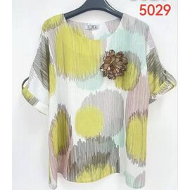 футболка жіноча 5029 yellow р.52-62 "LIDA" недорого оптом від прямого постачальника