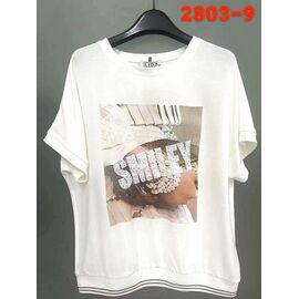футболка жіноча 2803-9 white р.52-62 "LIDA" недорого оптом від прямого постачальника