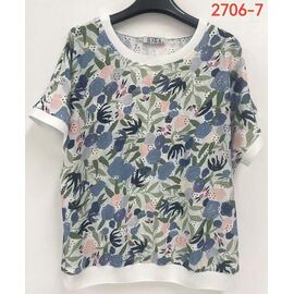 футболка жіноча 2706-7 white р.52-62 "LIDA" недорого оптом від прямого постачальника