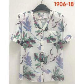 Сорочка жіноча літня 1906-18 white р.52-62 "LIDA" недорого оптом від прямого постачальника