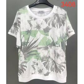 футболка жіноча 3408 white р.52-62 "LIDA" недорого оптом від прямого постачальника