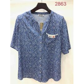 Сорочка жіноча літня 2863 blue р.52-62 "LIDA" недорого оптом від прямого постачальника