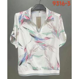 футболка жіноча 9316-3 white р.52-62 "LIDA" недорого оптом від прямого постачальника