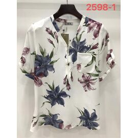 футболка жіноча 2598-1 white р.52-62 "LIDA" недорого оптом від прямого постачальника