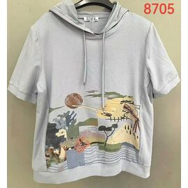 Фотография Футболка женская 8705 grey р.52-62 "LIDA" недорого оптом от прямого поставщика