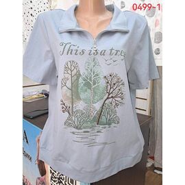 футболка жіноча 0499-1 l.blue р.52-62 "LIDA" недорого оптом від прямого постачальника