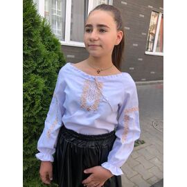 Фотография Вышиванка детская на девочку M18 white р.128-146 "Moda school" недорого оптом от прямого поставщика