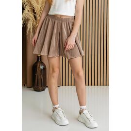 Фотография Юбка-шорты детская на девочку 8541-1 brown р.122-152 "Moda school" недорого оптом от прямого поставщика