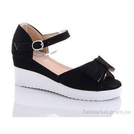 Фотография Босоножки детские летние Лето 31-4 black (8 пар р.31-37) "Favorit" недорого оптом от прямого поставщика