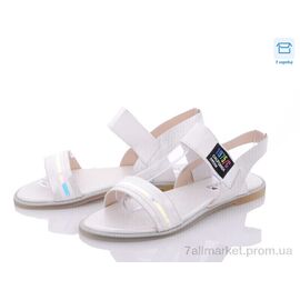 Фотография Босоножки женские летние Лето A151 white (8 пар р.36-41) "Favorit" недорого оптом от прямого поставщика