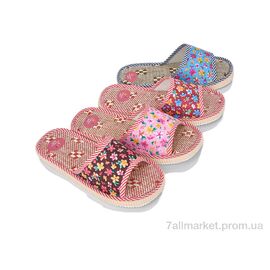 Фотография Тапки женские для дома Весна/осень 8951 mix (12 пар р.36-41) "Deshman" недорого оптом от прямого поставщика