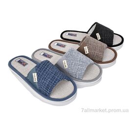 Фотография Тапки мужские домашние Весна/осень A8969 mix (12 пар р.40-45) "Deshman" недорого оптом от прямого поставщика