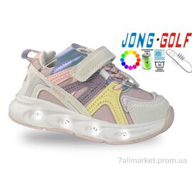Кросівки дитячі модні Весна/осінь A11682-8 LED (8 пар р.21-26) "Jong Golf" недорого оптом від прямого постачальника