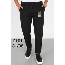 Штани чоловічі утеплені 2101 black р.31-38 "God Baron" недорого оптом від прямого постачальника