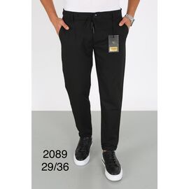 Штани чоловічі утеплені 2089 black р.29-36 "God Baron" недорого оптом від прямого постачальника