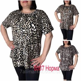 Футболка жіноча стильна р-ри M-4XL (мікс кв) "NICOLAS" недорого від прямого постачальника