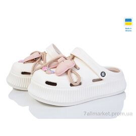 Крокси жіночі літні Літо Прогрес Ж155-4-3 крем (8 пар р.36-40) "Progress" недорого оптом від прямого постачальника