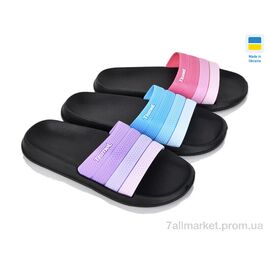 Шльопанці жіночі полегшені Літо 314 mix (24 пар р.36-41) "DeMur" недорого оптом від прямого постачальника