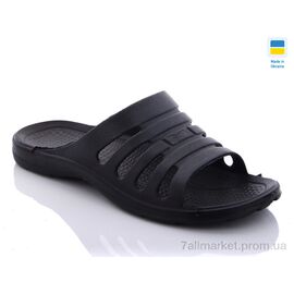 Шльопанці чоловічі пляжні Літо Прогресс М старий крабік черний (8 пар р.40-46) "Progress" недорого оптом від прямого постачальника