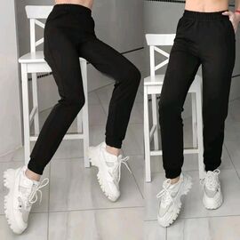 Штани спортивні жіночі 10023 black-old-3 р.XL-4XL "VICTORY" недорого оптом від прямого постачальника