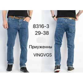 Джинси чоловічі 8316-3 blue р.29-38 "Vingvgs" недорого оптом від прямого постачальника