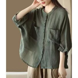 Сорочка жіноча літня LR194 green р.one size "Lora" недорого оптом від прямого постачальника