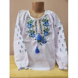 Фотография Вышиванка детская на девочку LM65 white р.122-176 "Limerense" недорого оптом от прямого поставщика