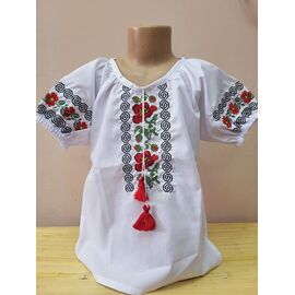 Фотография Вышиванка детская лёгкая на девочку LM67 white р.122-176 "Limerense" недорого оптом от прямого поставщика