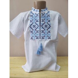Фотография Вышиванка детская лёгкая на мальчика LM69 white р.122-176 "Limerense" недорого оптом от прямого поставщика