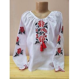 Фотография Вышиванка детская на девочку LM75 white р.152-176 "Limerense" недорого оптом от прямого поставщика