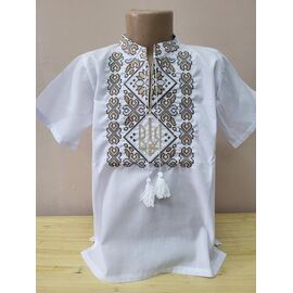 Фотография Вышиванка детская лёгкая на мальчика LM83 white р.152-176 "Limerense" недорого оптом от прямого поставщика