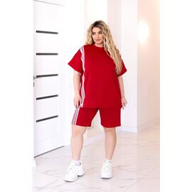 Фотография Костюм женский 1315 red р.50-60 "Seven Zikina" недорого оптом от прямого поставщика