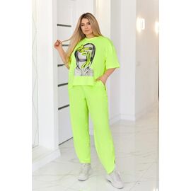 Фотография Костюм женский 1317 l.green р.50-64 "Seven Zikina" недорого оптом от прямого поставщика