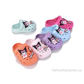 Фотография Кроксы детские летние Лето C306-7 mix (12 пар р.24-29) "Alex" недорого оптом от прямого поставщика