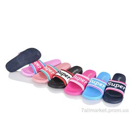 Шльопанці жіночі полегшені Літо 853 mix (6 пар р.36-41) "Vladimir" недорого оптом від прямого постачальника
