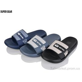 Шльопанці чоловічі пляжні Літо 7802 mix (12 пар р.40-45) "Super Gear" недорого оптом від прямого постачальника