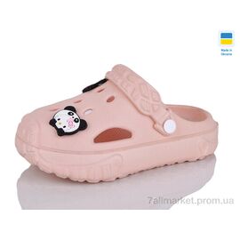 Фотография Кроксы детские летние Лето Верта дит. 3001 персик (6 пар р.25-35) "Progress" недорого оптом от прямого поставщика