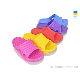 Фотография Шлепки детские летние Лето 720 mix (36 пар р.30-35) "Inblue" недорого оптом от прямого поставщика