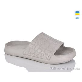 Шльопанці жіночі полегшені Літо 112 св.сірий (6 пар р.36-41) "Inblue" недорого оптом від прямого постачальника