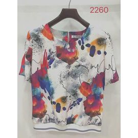 футболка жіноча 2260 white р.52-62 "LIDA" недорого оптом від прямого постачальника