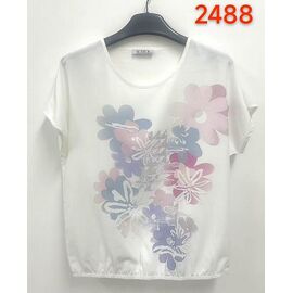 футболка жіноча 2488 white р.52-62 "LIDA" недорого оптом від прямого постачальника