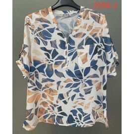 Жіноча блузка 2598-2 white р.52-62 "LIDA" недорого оптом від прямого постачальника