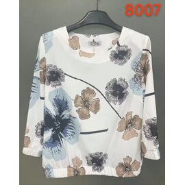 Жіноча блузка 8007 white р.52-62 "LIDA" недорого оптом від прямого постачальника