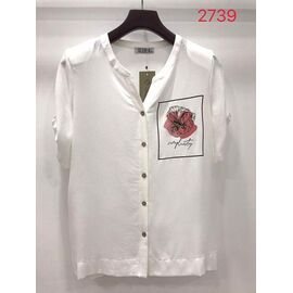 Сорочка жіноча літня 2739 white р.52-62 "LIDA" недорого оптом від прямого постачальника