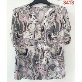 Сорочка жіноча літня 3413 grey р.52-62 "LIDA" недорого оптом від прямого постачальника